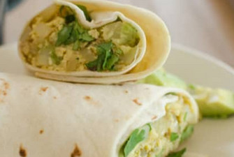 Tortilla Wrap with fries